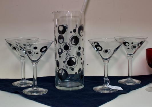 MCM 6 pc martini set