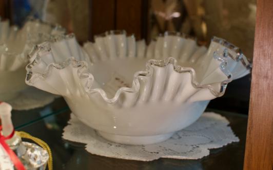 Fenton Silvercrest 10” bowl