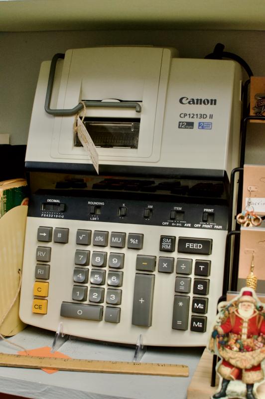 Vintage adding machine