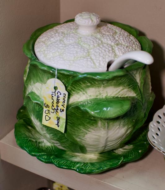 Cabbage soup tureen