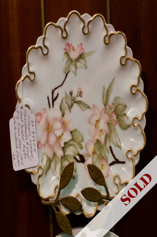 Limoges, France, Tresselmann & Vogt hand painted plate