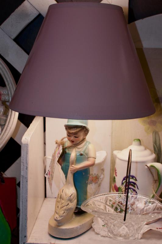 Boy w/ goose lamp