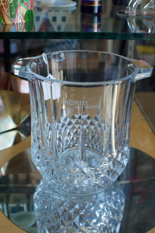 Vintage Cristal d’ Arques - diamond lead crystal ice bucket