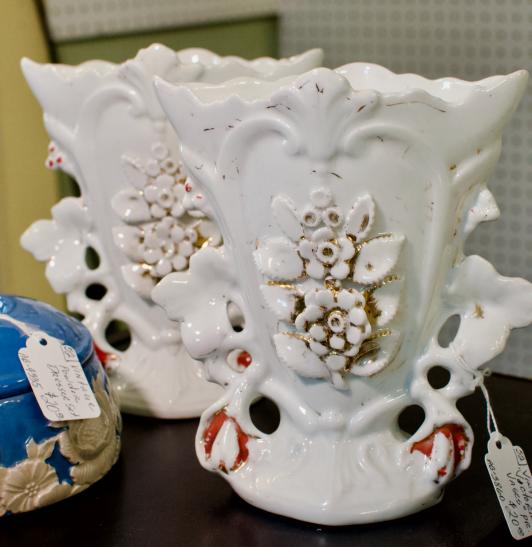 Vintage “Victorian Vases” pair