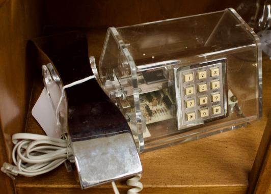 Vintage 1970s - 1980s “chromephone” lucite telephone