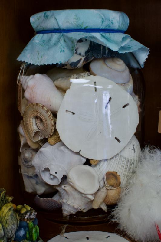 Jar of seashells