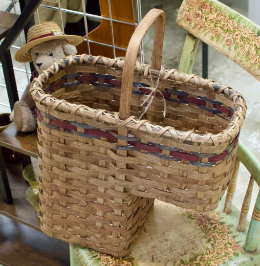 Handmade Amish stair step basket