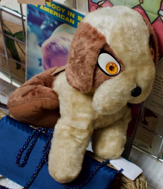 Mid century stuffed mutt - carnival prize