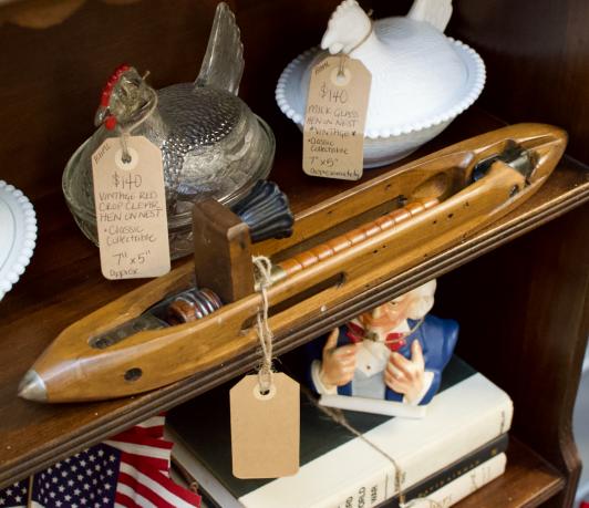 Antique shuttle loom