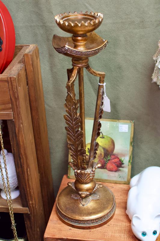 Vintage tall candle holder