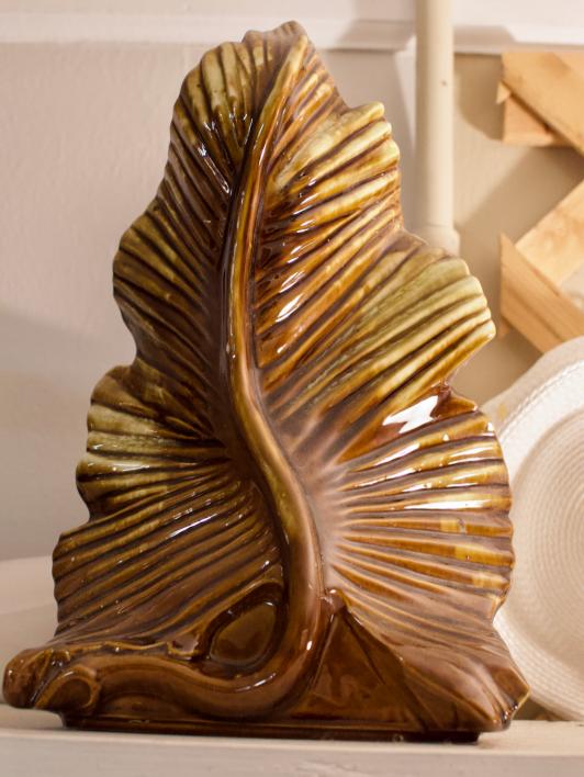 Vintage ceramic TV lamp