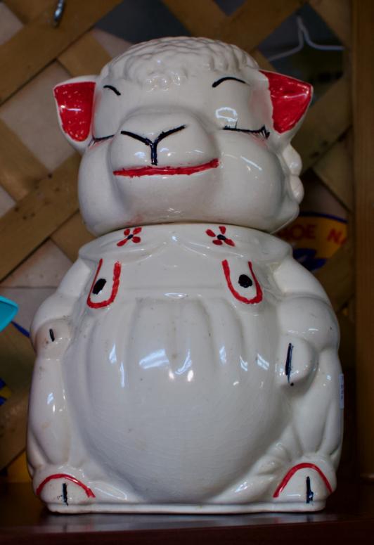 Vintage Shawnee lamb cookie jar