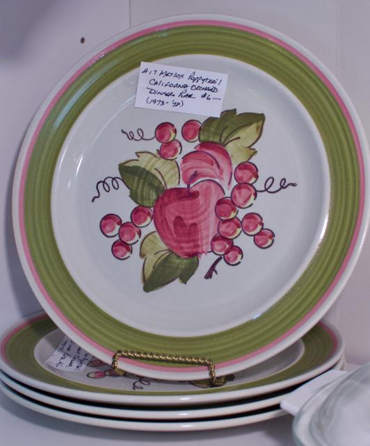 Metlox Poppytrail California orchard dinner plate