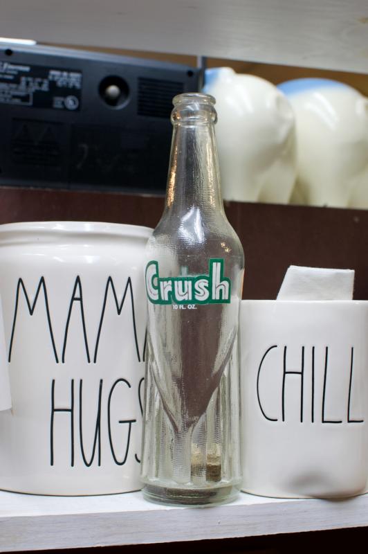 Crush vintage soda bottle