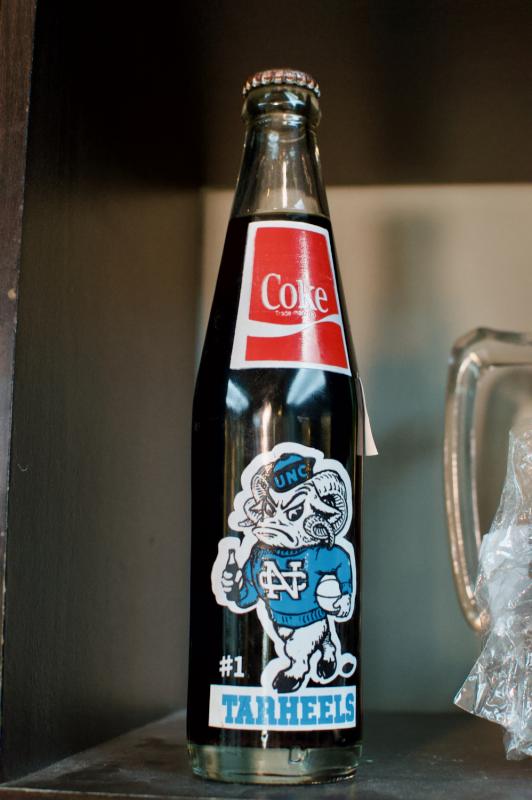 UNC Tarheels Coke bottle