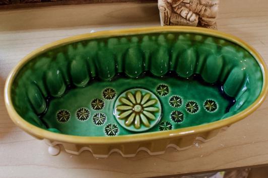 Vintage Hungarian Bara Konyi pottery bread mold / wall art