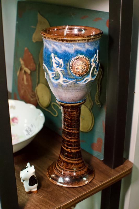 Pottery chalice