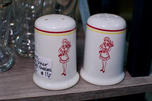 Vintage diner style s&p shakers pair