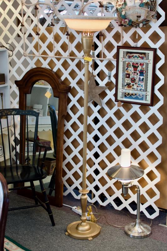 Vintage cast iron floor lamp