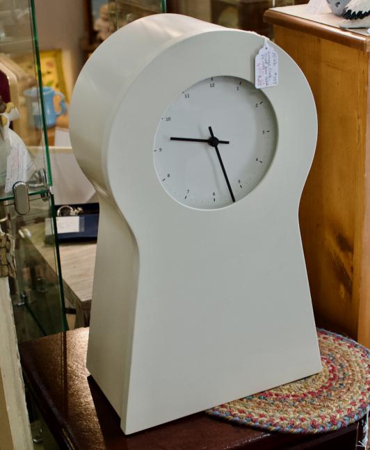 Vintage clock shelf from IKEA