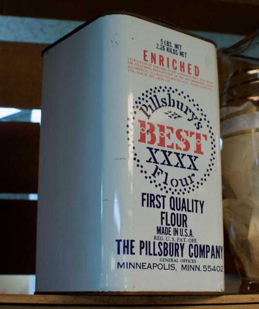 Pilsbury’s flour tin
