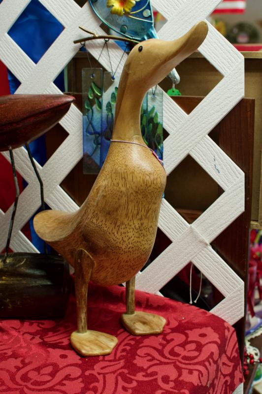 Large bird - wooden duck