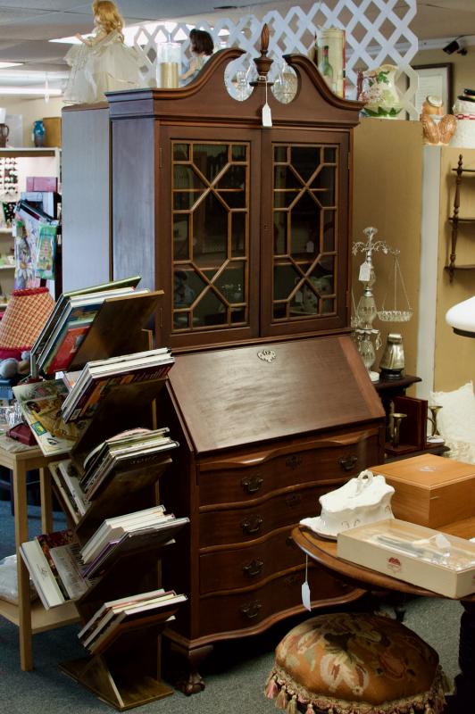Maddox slant front mahogany secretary