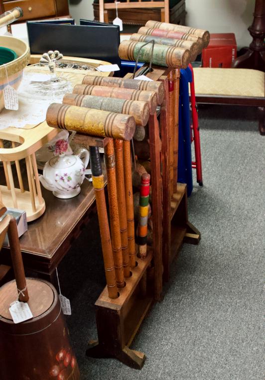 Vintage croquet set for 8 players