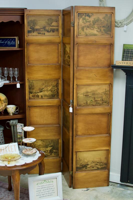 Rare room divider or dressing screen
