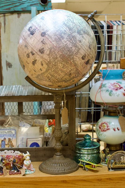 Vintage old world globe