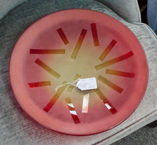 Murano frosted large dish