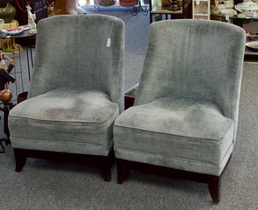 Pair of boudoir chairs
