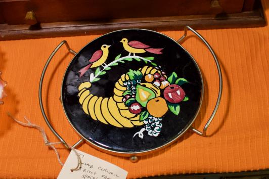 Vintage ceramic trivet from Spain