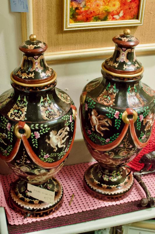 Black ginger jars