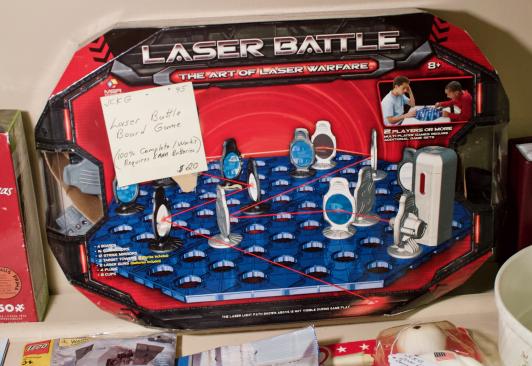 Laser battle board game