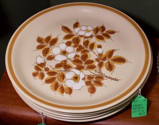 Autumn meadow plates - set of 2