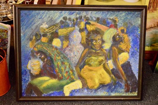 Dancing women painting